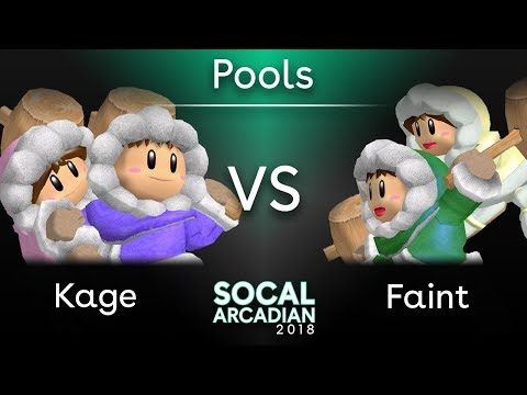 SoCal Arcadian 2018 - BCB | Kage (Ice Climbers) VS Faint (Ice Climbers) - SSBM Pools