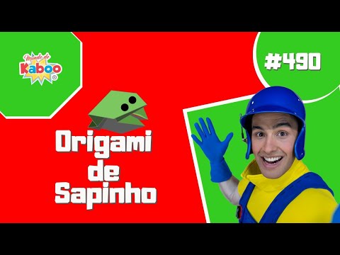 Como fazer um sapo de papel que salta | Origami DIY | Mundo de Kaboo