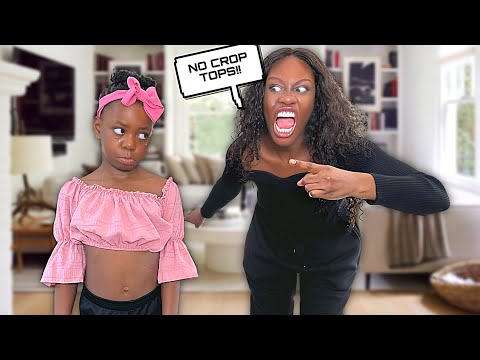 Mom WON'T Let LITTLE DAUGHTER Wear CROP TOPS