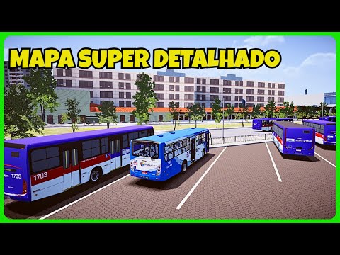 ????Proton Bus Simulator | Mapa Grande Cidade | Linha 406 | Simulador | Jogo de Ônibus P/ Android | PBS