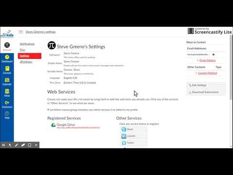 Switch Canvas Account Language
