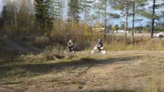 preview picture of video '7 years old Tami on his KTM 50 SX  @ Hummastinvaara (Autumn 2013)'
