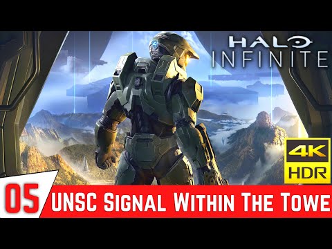 HALO INFINITE Gameplay Walkthrough Part 5 - Find a way to end the lockdown [4K 60FPS Xbox Series X]