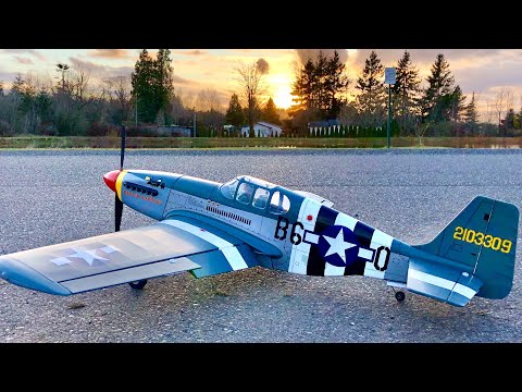 VQ Model P-51B Mustang 'Berlin Express' ARF from H-King MAIDEN FLIGHT! Hobbyking Review