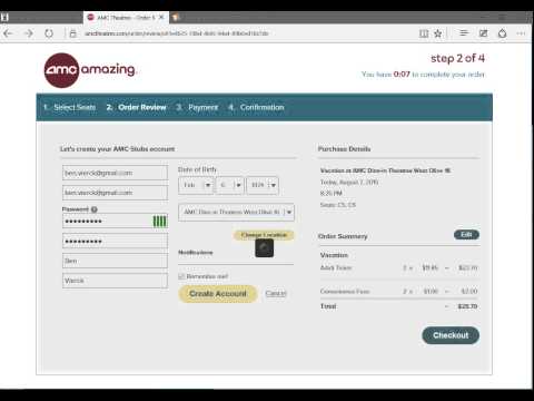Amc Order Online Fail