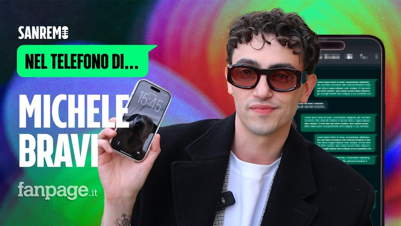 Nel telefono di Michele Bravi: “Sfondo del cellulare? Il mio cane MariaDeFilippi, tutto attaccato”