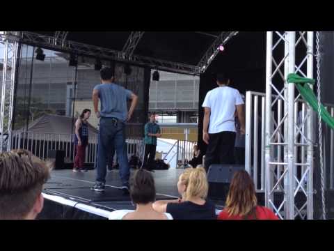B-boy throw down at Bristol Harbour Festival 2014