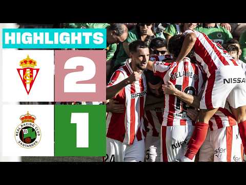 Resumen Real Sporting vs Racing Jornada 9