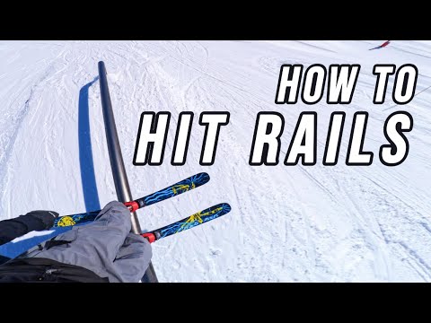 How to Hit A Rail On Skis (beginners guide)