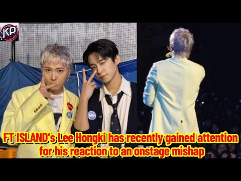 FT ISLAND‘s Lee Hongki has recently gained attention for his reaction to an onstage mishap