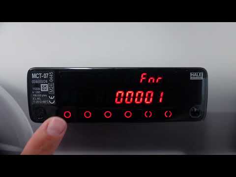 ALT / HALE Taxameter MCT-07 - Fahrernummer eingeben
