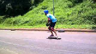 preview picture of video 'Gunslinger boards downhill skid vid 6'
