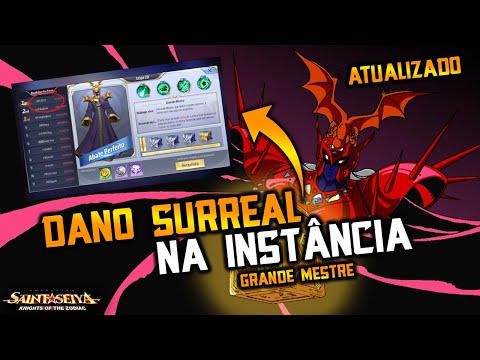 DANO SURREAL NA INSTÂNCIA DA LEGIÃO! ATUALIZADO! GRANDE MESTRE! Saint Seiya Awakening!