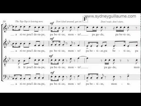 Tap-Tap by Sydney Guillaume {score video} - SATB Chorus