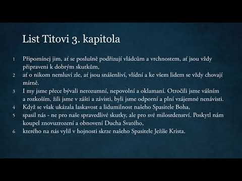 List Titovi 3. kapitola