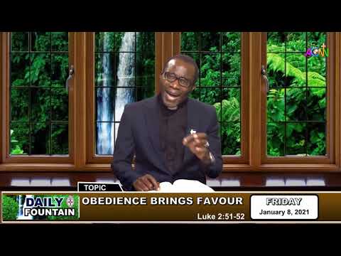 DAILY FOUNTAIN DEVOTIONAL FOR  JANUARY 8, 2021 - THE VEN. OLUWASEUN OWOEYE