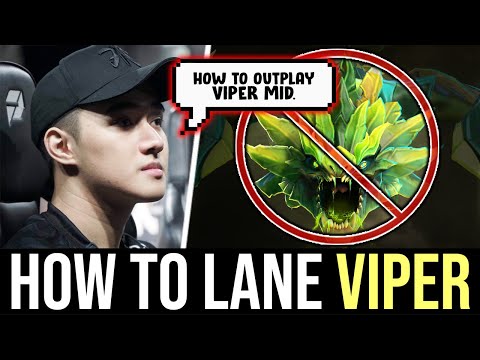 How to lane with VIPER Mid??? - Abed GOD Perfect Creep Equilibrium DOTA 2