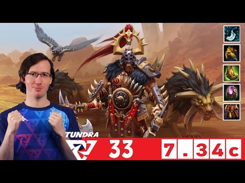 [DOTA 2] TUNDRA.33 the BEASTMASTER [OFFLANE] [7.34c]