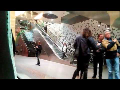 RET Metrolijn D rit van Zuidplein naar Centraal Station