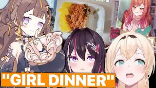 Anya Teaches JP HoloMem About "Girl Dinner" (Feat. AZKi & Iroha / Hololive) [Eng Subs]
