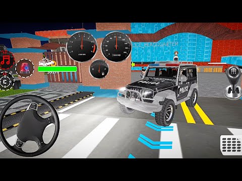 NEW US POLİCE JEEP WRANGLER  PATROL DRİVİNG SİM | NEW POLİCE SİM CAR DRİVİNG | US POLİCE GAME