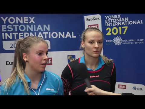 YEI2017 Kristin Kuuba Helina Rüütel veerandfinaali võidu järel
