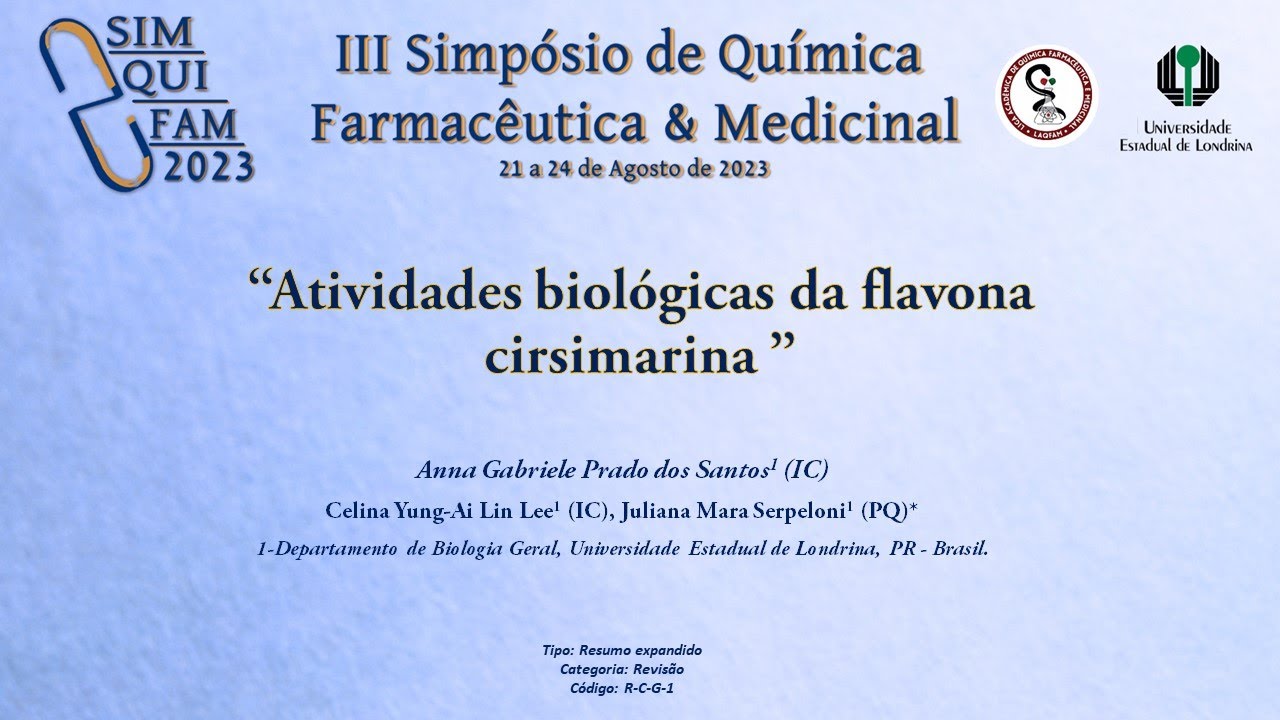 R-C-G-1: Atividades biológicas da flavona cirsimarina