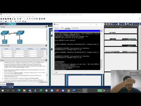 Packet Tracer 2.9.2 Lab - Basic Switch and End Device Configuration || Physical Mode