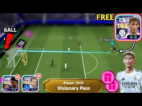 Dean Huijsen (103 Show Time IV) + Visionärer Pass (kostenlos) | Der beste kostenlose Innenverteid...