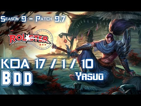 KT BDD YASUO vs XERATH Mid - Patch 9.7 KR Ranked