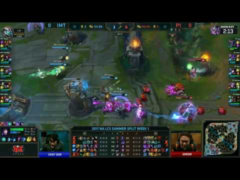 IMT vs P1 Highlights Game 1 NA LCS Summer 2017 Immortals vs Phoenix1 W1D1