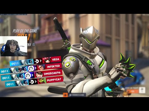 S9MM PRO GENJI GAMEPLAY - POTG OVERWATCH 2 TOP 500 SEASON 8