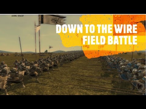 DOWN TO THE WIRE FIELD BATTLE Medieval 2 Total War Online Field Battle