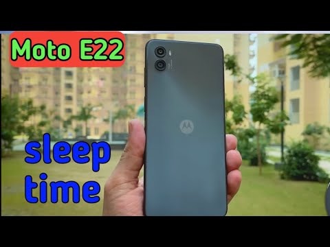 How to change lock screen time in Moto E22,How to change sleep time in Moto E22,