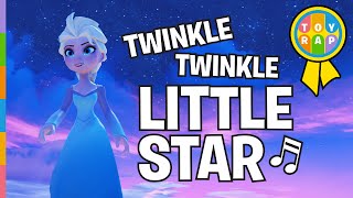 Twinkle Twinkle Little Star: Elsa Frozen Disney Princess Nursery Rhymes Song at Disneyland By ToyRap