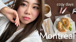 cozy days in montreal 🧸 abroad diaries, solo dates, new friends