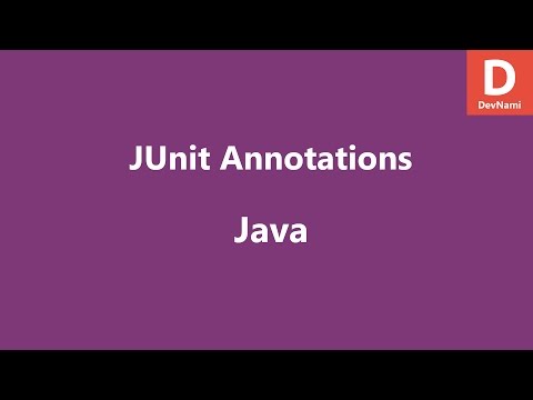 Java JUnit Annotation Example