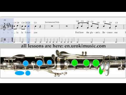 How to Play Clarinet - Shakira - La La La - Sheet Music Tutorial Lesson