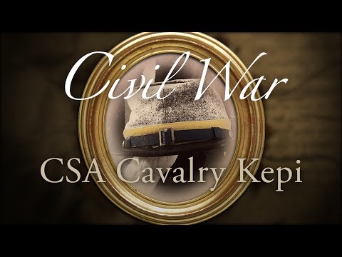 American Civil War Reenactors Confederate Cavalry Kepi - Yellow Band