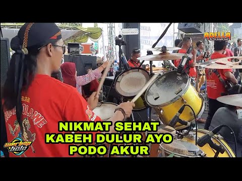 Lihat !!! skill drum cak nophie emang mantep. ( Adella live Tuban ).