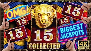 ⚠️Omg! BIGGEST JACKPOTS at Buffalo Gold Slot ⭐15 HEADS COLLECTED⭐ High-Limit