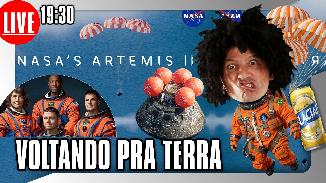 🎮🚨AO VIVO - 19:30 - VOLTANDO PRA TERRA - NASA’s Artemis II Crew Comes Homen #artemis