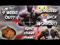 SHREDDED BACK WORKOUT! 1st cheat meal.. R2R ep.8