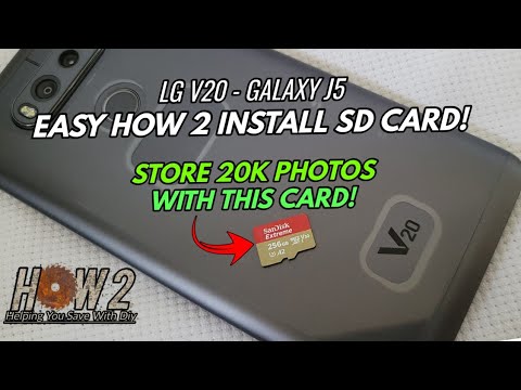 How To Insert Micro SD Card in LG-V20 & Samsung Galaxy J5 Android Phones! HUGE Storage!