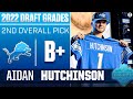Lions take DOUBLE-DIGIT SACK edge rusher in Aidan Hutchinson with No. 2 pick | 2022 NFL Draft Grades