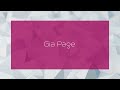 Gia Page Appearance