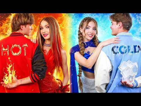 Chica Atractiva vs Chica Fría. Mi novio es Chico Fuego y Nieve