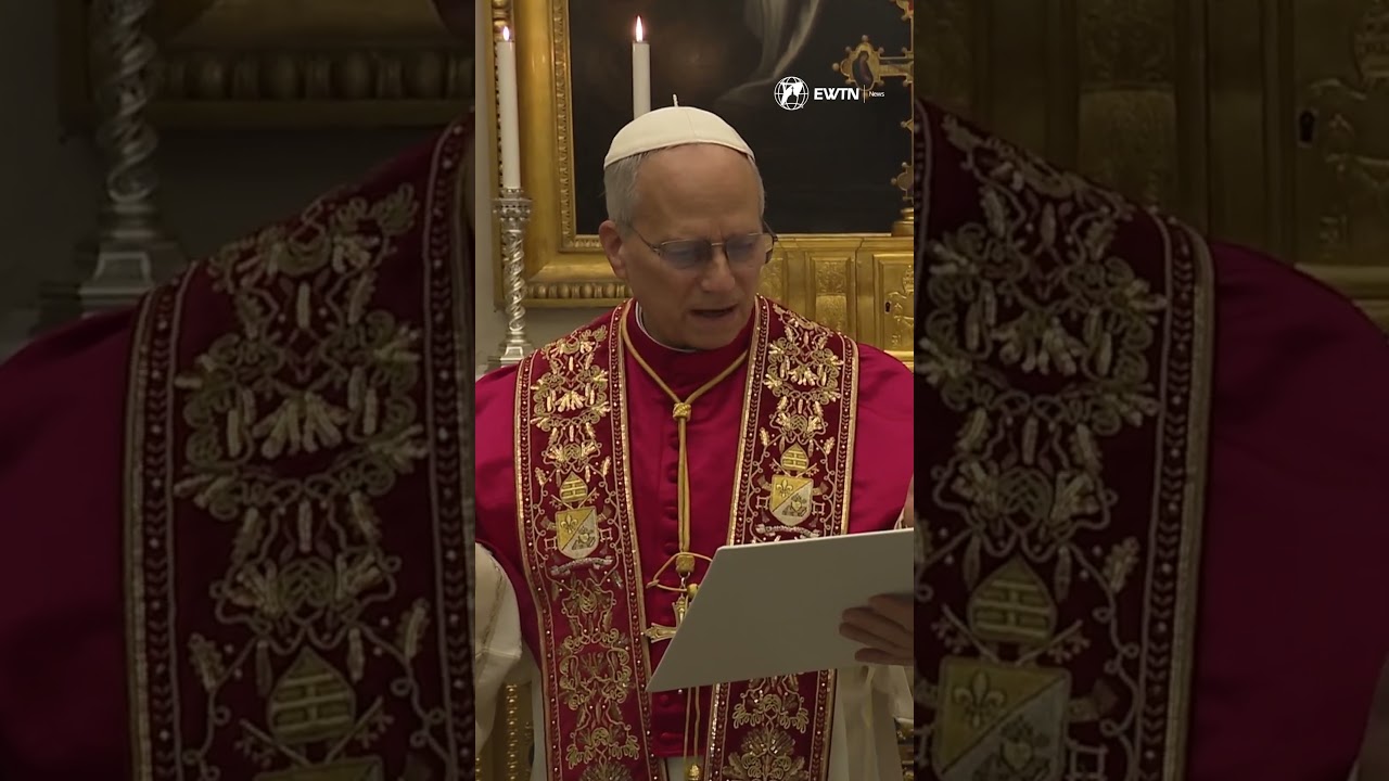 Pave Leo XIV ble onsdag morgen overrakt to lam