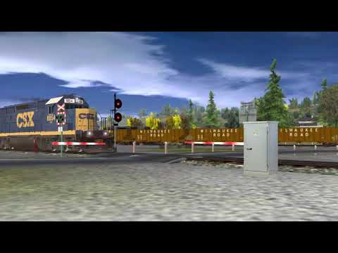 CSX 8854 takes crane to the wreck on the M&N second branch