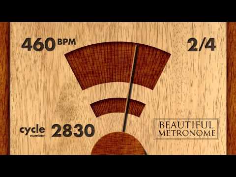 460 BPM 2/4 Wood Metronome HD